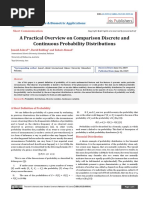 A Practical Overview On Comparison Discrete and Continuous Probability Distributions