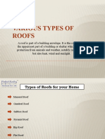 Various Types of Roofs (Reg21)