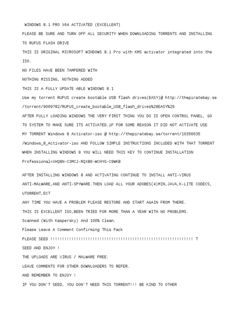 Win8 64-Bit Instructions | PDF