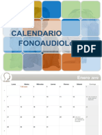 Calendario Fonoaudiologico 2019 Formato A5