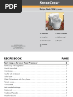 SilverCrest Robotgép SMK 550 A1 Receptkönyv PDF