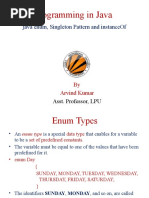 Enum - Singleton Pattern - InstanceOf