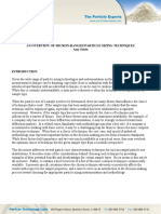 Micron Ranged Particle Size Techniques