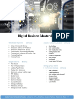 Digital Business Masterclass: Website Development (4 Hours) Analytics & Data Visualization (4 Hours)