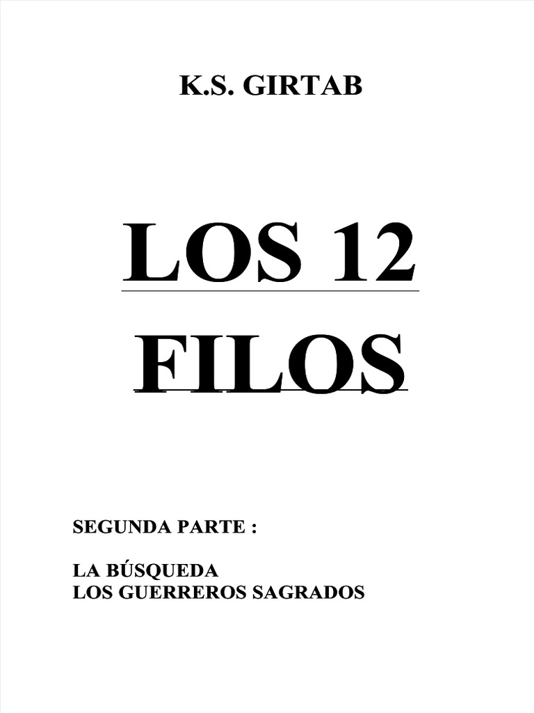 PDF Los 12 Filos | PDF | Espada | Naturaleza