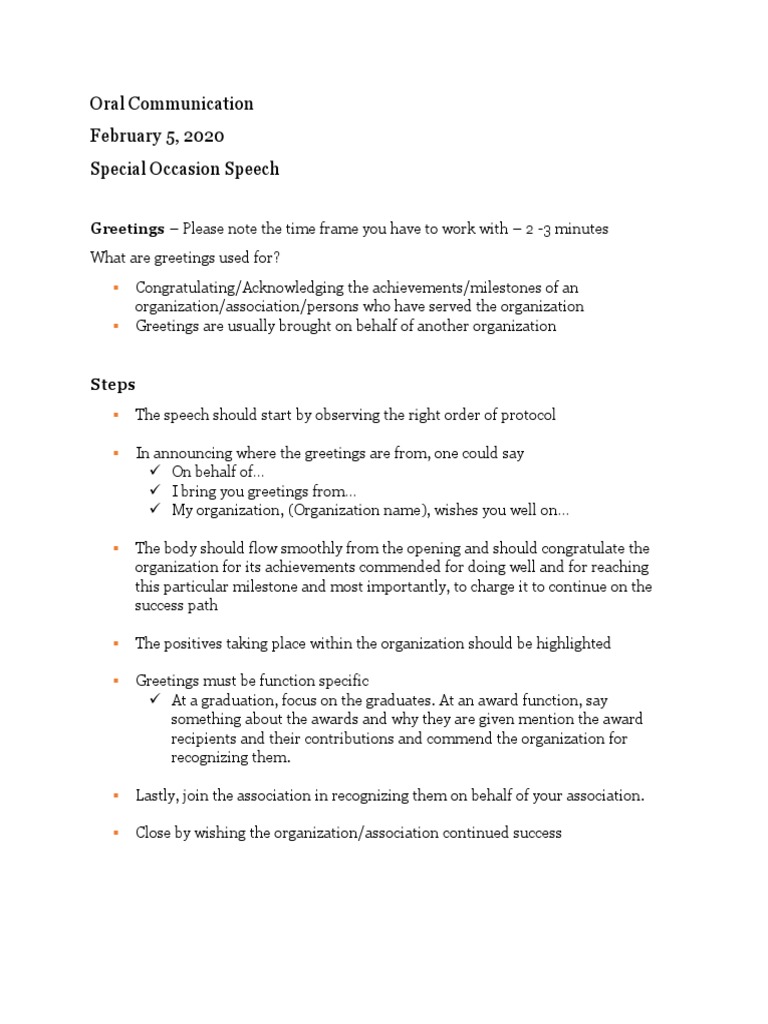 HOW TO GREET WHEN PRESENTING A SPEECH IN CLASS EXAMPLE intelligence overview