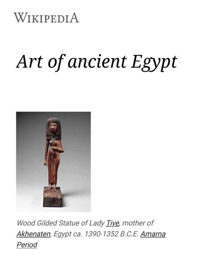 Overview of Ancient Egyptian Art | PDF | Ancient Egypt | Sculpture