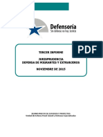 Jurisprudencia Defensa Migrantes y Extranjeros - Tercer Informe (Noviembre 2015) PDF