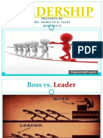 Leadership: Prepared By: Ms. Maria Fe B. Sales Mem-Neust