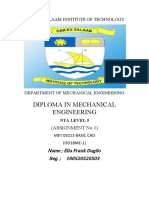 Diploma in Mechanical Engineering: Dar Es Salaam Institute of Technology
