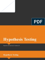 Hypothesis Testing