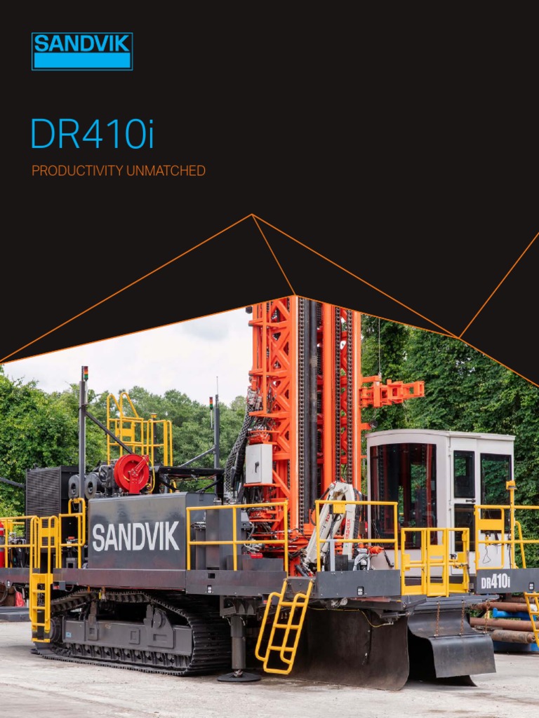 Dr410i Rotary Blasthole Drill Brochure English | PDF | Drilling Rig ...