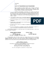 Joint Affidavit of Transferor and Transferee: #154 Dapiting, Alapang, La Trinidad, Benguet