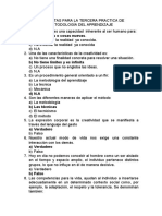 PREGUNTAS PARA LA TERCERA PRACTICA DE METODOLOGÌA DEL APRENDIZAJE