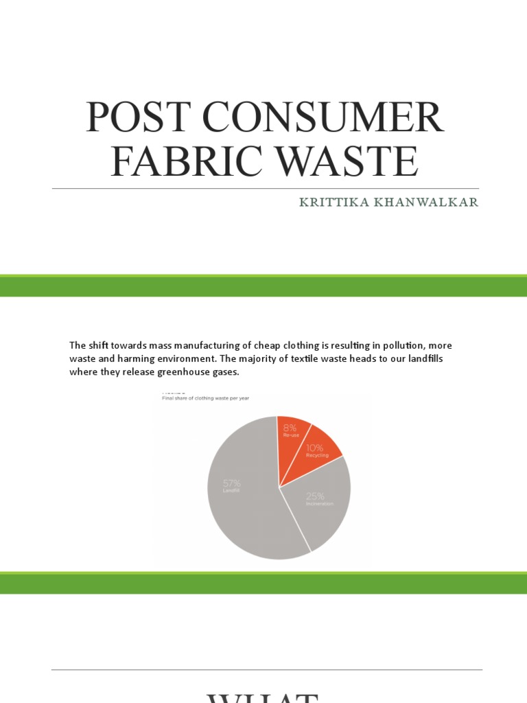 Post Consumer Fabric Waste PDF Recycling Waste