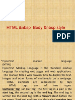 HTML &NBSP Body &NBSP Style: Sandeep Sir