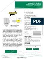 Application Verification Form: Stinger Isolation Valve