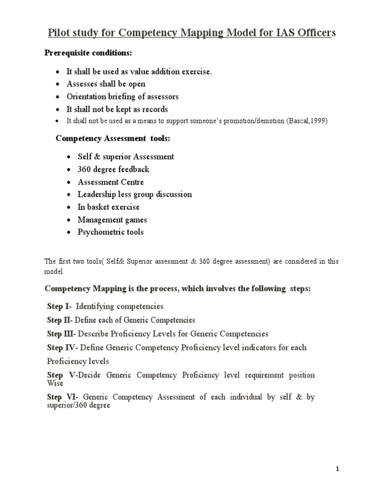 IAS Officers Competency Mapping Model | PDF | Competence (Human ...