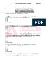 Quiz Date: 13 July2020: English Language Quiz For SBI PO Prelims 2020