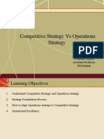 Competitive Strategy Vs Operations Strategy