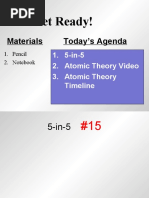 Get Ready!: Materials Today's Agenda