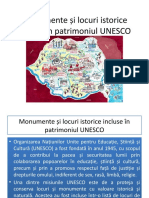 Monumente Și Locuri Istorice Incluse În Patrimoniul UNESCO