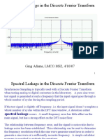 Spectral Leakage in The Discrete Fourier Transform: Greg Adams, LMCO MS2, 4/10/07