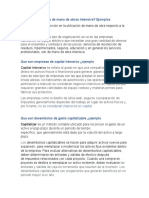 Ejemplo:: ¿Que Son Empresas de Mano de Obras Intensiva? Ejemplos