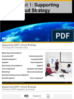SAP's Cloud Strategy: Week 1 Unit 1: Supporting