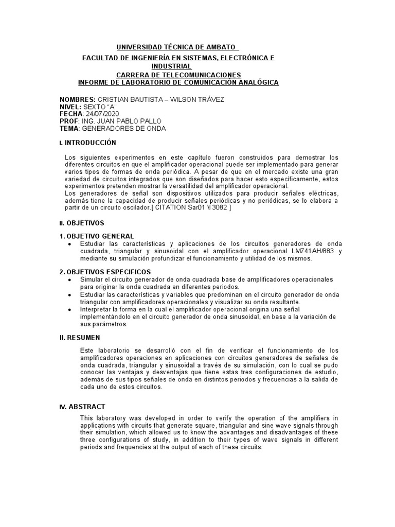 Practica 8 | PDF | Oscilación | Olas