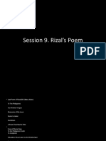 Session 9. Rizal's Poem