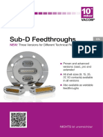 Sub-D Feedthroughs: Three Versions For Different Technical Requirements