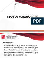 Tipos de Manuscritos