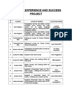 Company Experience and Success Project