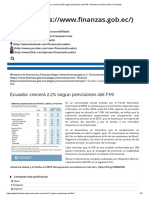 FAVOR Ecuador Crecerá 2.2% Según Previsiones Del FMI - Ministerio de Economía y Finanzas PDF