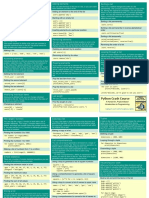Python Lists Cheat Sheet
