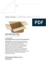 Cómo Calcular El Peso Tasable