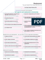 Employment: Complete An Employment' Page For Each Employment or Directorship