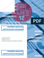 Business Analysis Competencies - Personal Skills