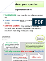 Breaking Down Assignment Questions - Examples