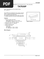 Dual. Volume/Balance/Tone (Bass/Treble) DC Control IC: Features