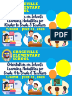Graceville Elementary School: Orientation On School's Learning Modalities For Kinder To Grade 3 Teachers