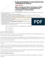 Covid-19 - Protocolo en Caso de Empleados Contagiados