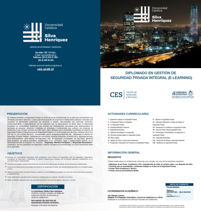 Diplomado en Gestion de Seguridad Privada Integral E LEARNING 1 PDF ...