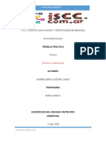 1 Trabajo Práctico de Derecho Constitucional. Andres