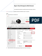 How To Configure Cloud Storage by Web Browser