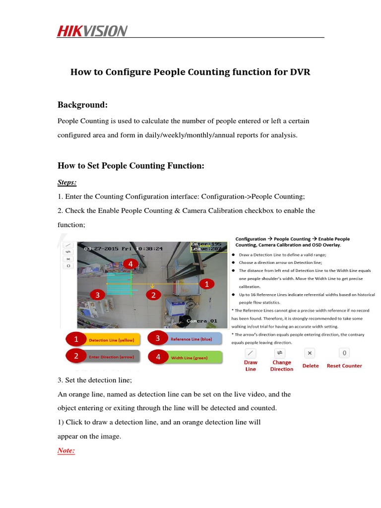 How To Configure People Counting Function For DVR | PDF | Business ...
