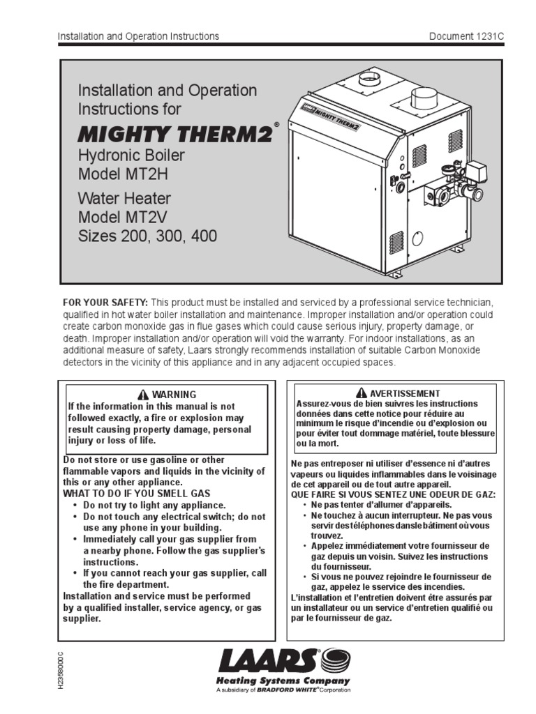 Migthy Therm 2 MT2H | PDF | Génie des procédés chimiques | Gaz industriel