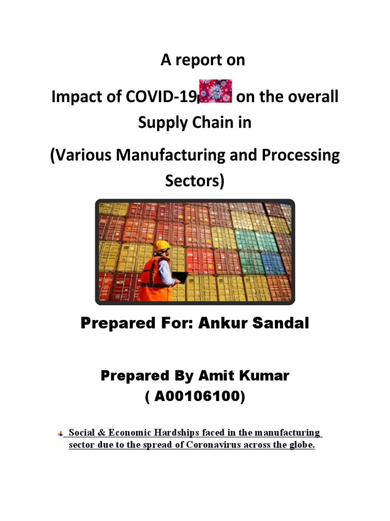 COVID-19's Impact on Supply Chains | PDF | Supply Chain | Car