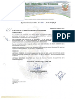 Resolución de Alcaldia #008 2019 MDA PDF